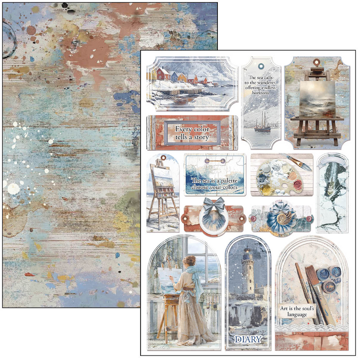 Ciao Bella An Artist Journey A4 Scrapbooking Paper Set