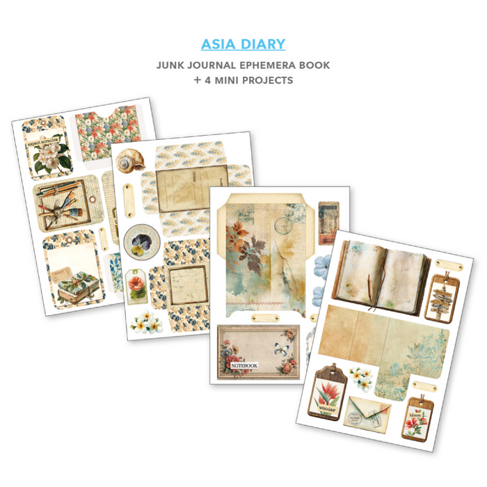 Ciao Bella Paper Asia Diary A4 Junk Journal & Ephemera Book