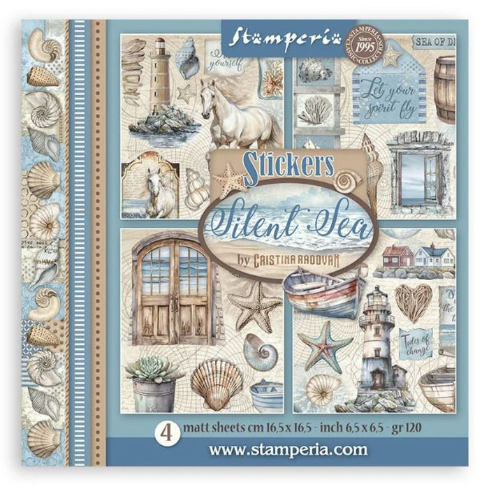 Stamperia Silent Sea Stickers 4pc