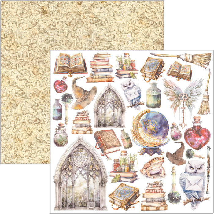 Ciao Bella Paper Wizard Academy 8" x 8" Scrapbooking Paper Set