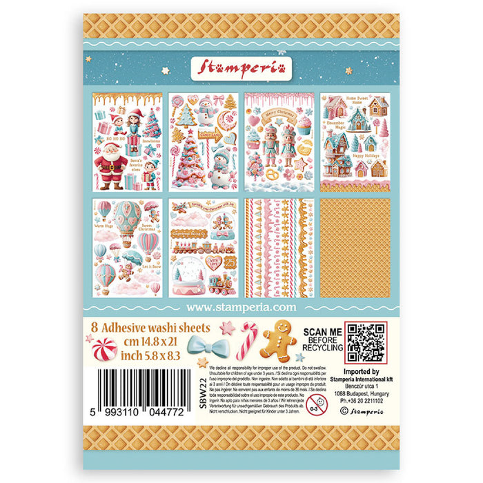 Stamperia Candy Christmas A5 Washi Pad