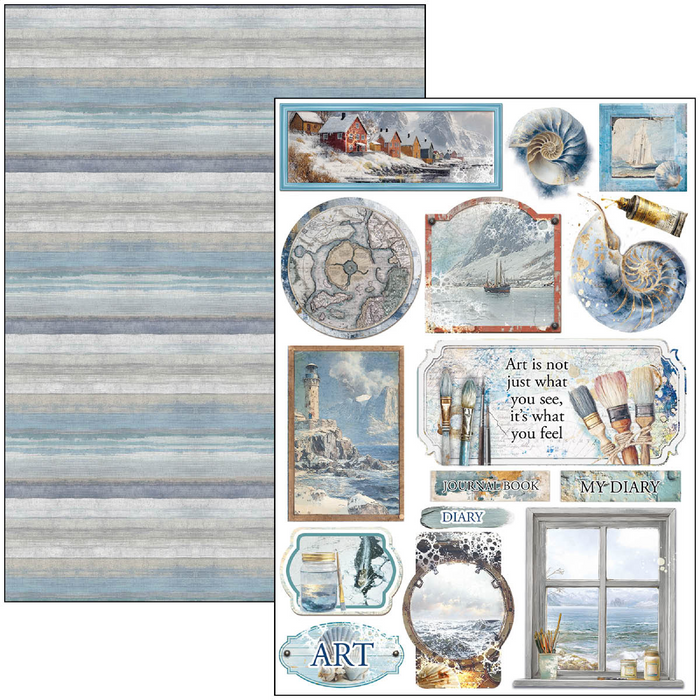 Ciao Bella An Artist Journey A4 Scrapbooking Paper Set