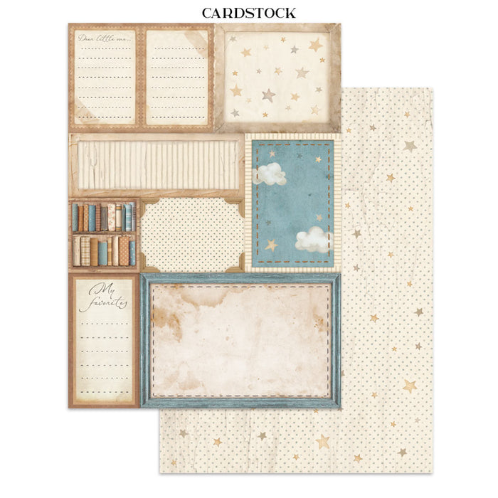 Stamperia Baby Junk Journal Stickers Cut-outs Backgrounds