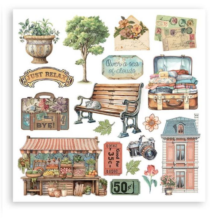 Stamperia Art Of Travelling Rub On Transfers - Assorted Pack
