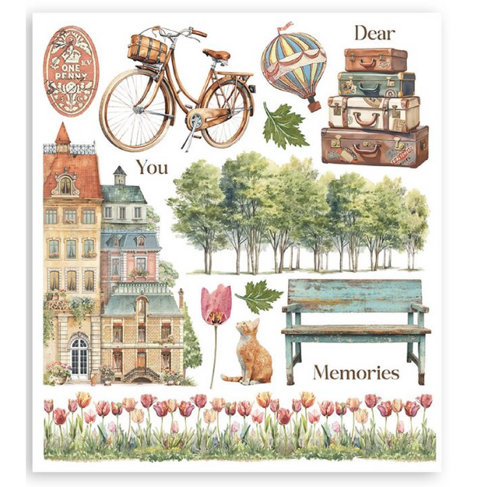 Stamperia Art Of Travelling Rub On Transfers - Assorted Pack