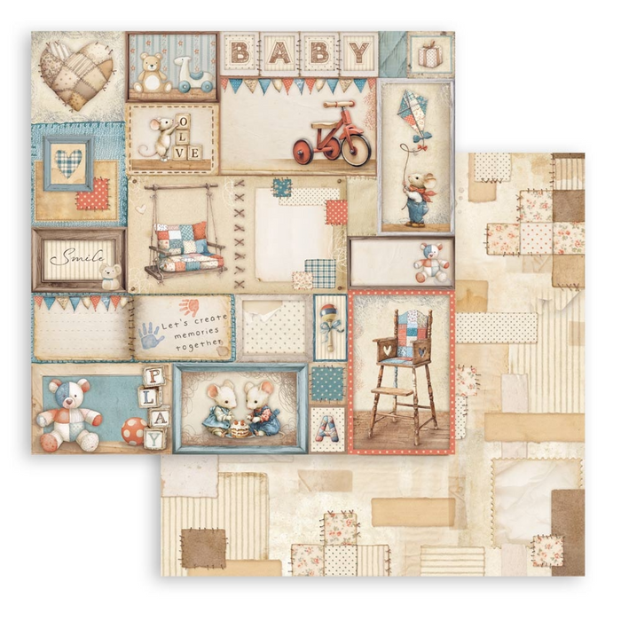 Stamperia Baby 8" x 8" Mini Paper Pad