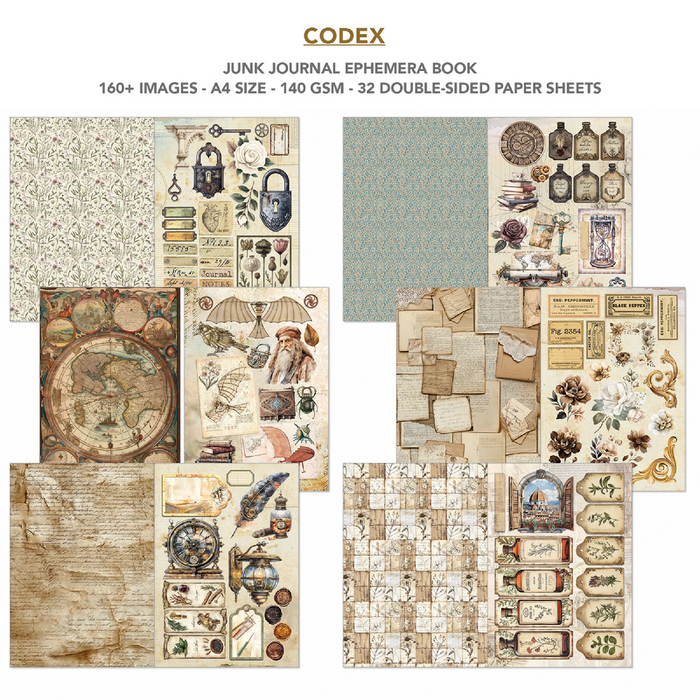 Ciao Bella Codex A4 Junk Journal & Ephemera Book