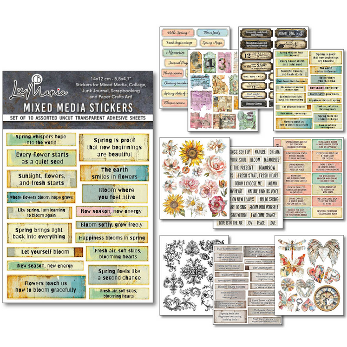 Ciao Bella Paper The Sound Of Spring Sticker Set 10pc
