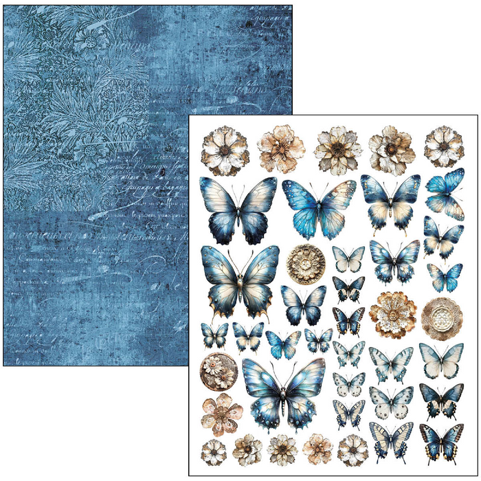 Ciao Bella Urban Blue Denim A4 Maxi Mixed Media Book