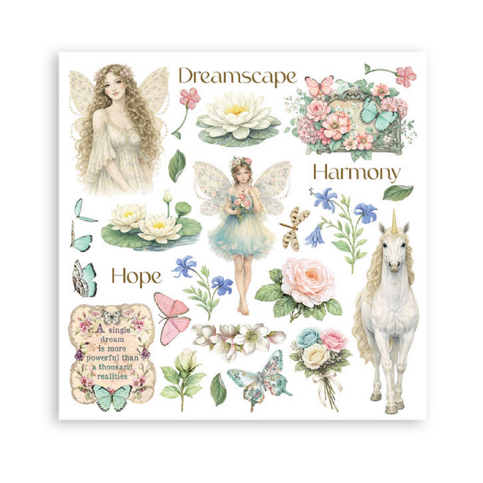 Stamperia Paper Wonderland Rub On Transfers - Assorted Pack