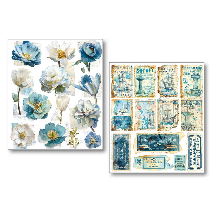 Ciao Bella Paper Edge of the Ocean Sticker Set 10pc