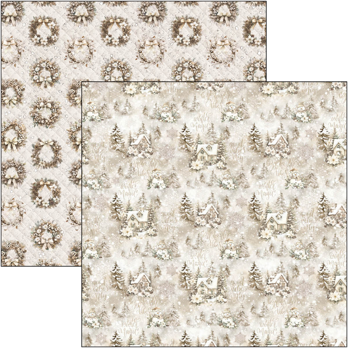 Ciao Bella Paper Winter Season 8" x 8" Scrapbooking Paper Set