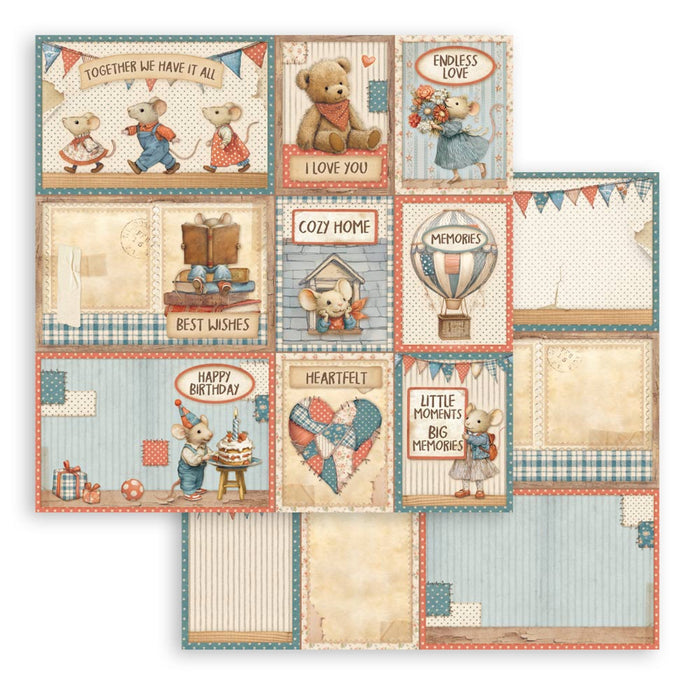 Stamperia Family 8" x 8" Scrapbooking Paper Pad