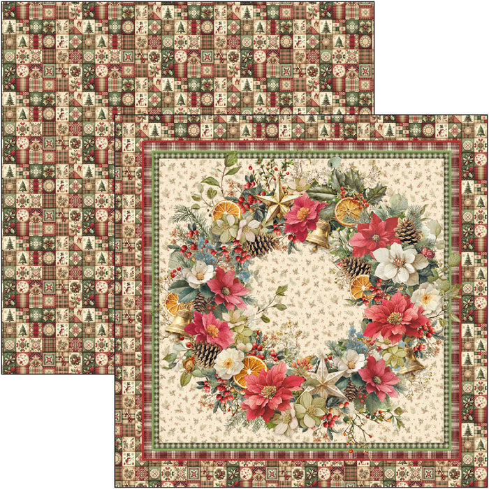 Ciao Bella Paper Merry & Bright 8" x 8" Scrapbooking Paper Set