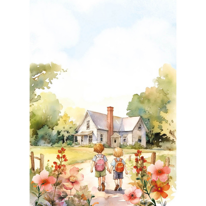 Ciao Bella Back to School A5 Mixed Rice Paper 8pc