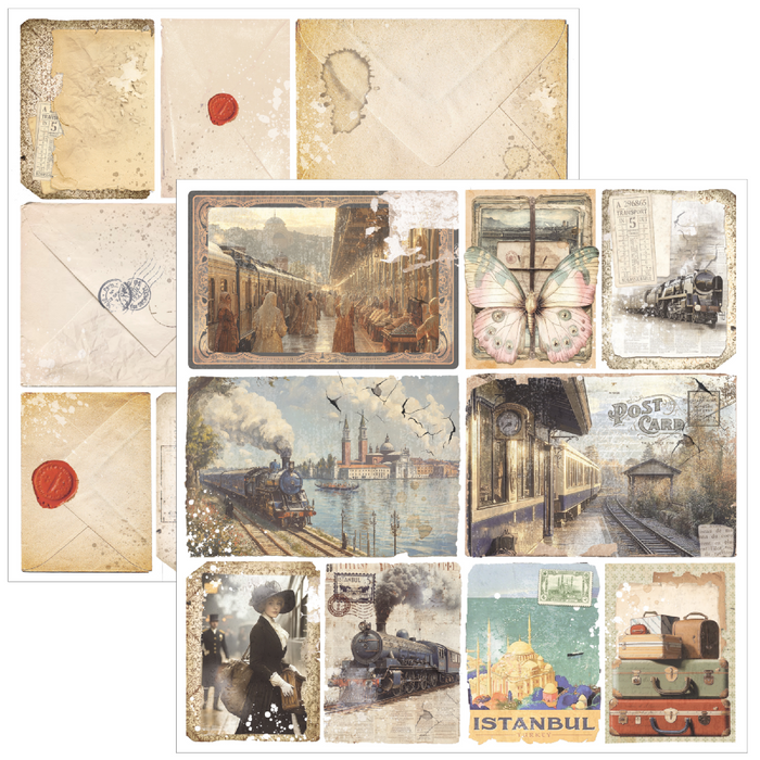 Ciao Bella Eastern Journey 12" x 12" Scrapbooking Paper Set