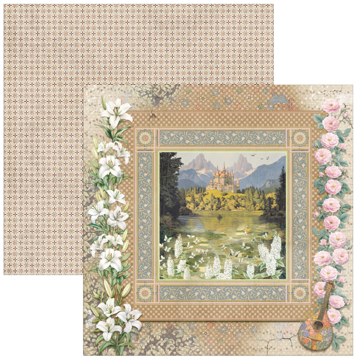 Ciao Bella Paper Courtly Love 12" x 12" Patterns Scrapbooking Paper Set