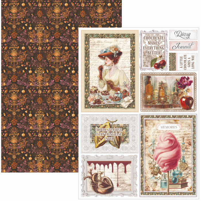 Ciao Bella Paper Chocolate Wanderlust A4 Scrapbooking Paper Set