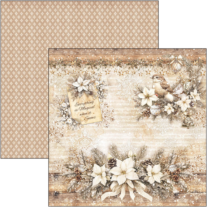 Ciao Bella Paper Winter Season 12" x 12" Scrapbooking Paper Set