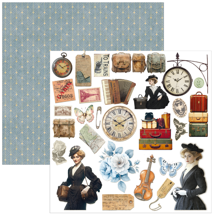 Ciao Bella Eastern Journey 12" x 12" Patterns Scrapbooking Paper Set