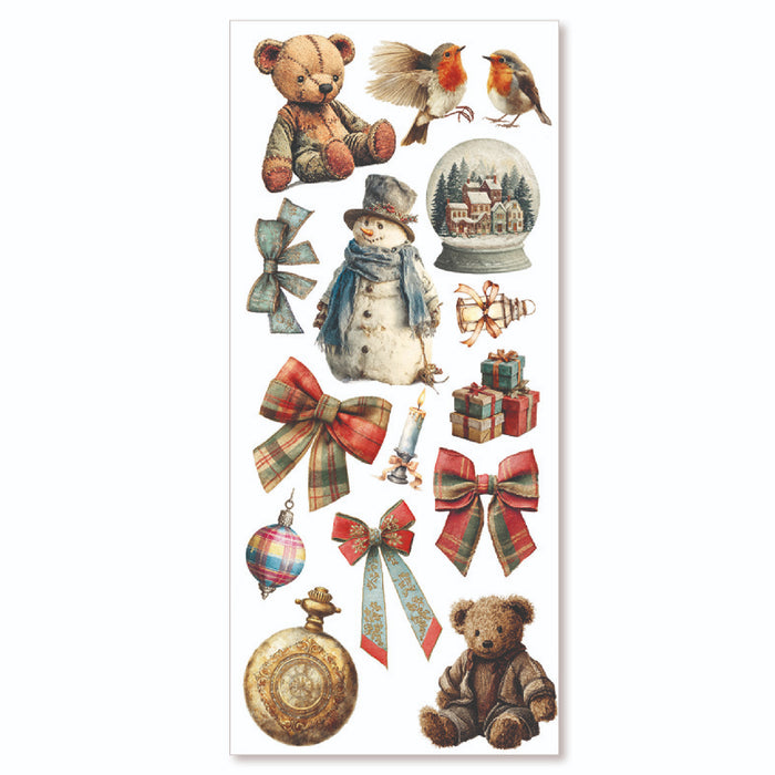 Ciao Bella Paper Merry & Bright Art Transparent Stickers 5pc
