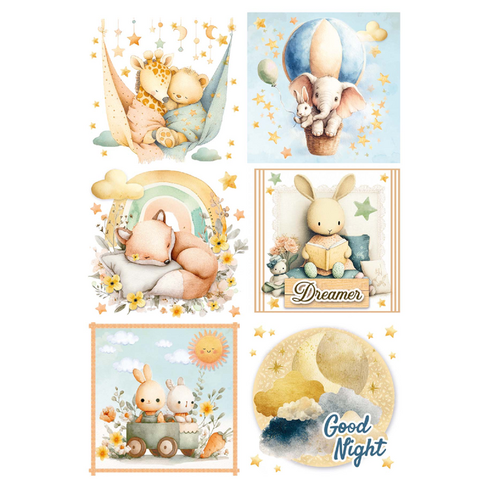 Ciao Bella Lunibloom A4 Mixed Rice Paper 4pc