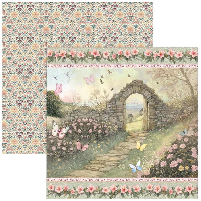 Ciao Bella Paper Courtly Love 12" x 12" Scrapbooking Paper Set
