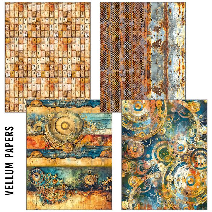 Ciao Bella Craftmix Past Time Mixed A5 Paper Pack 8pc