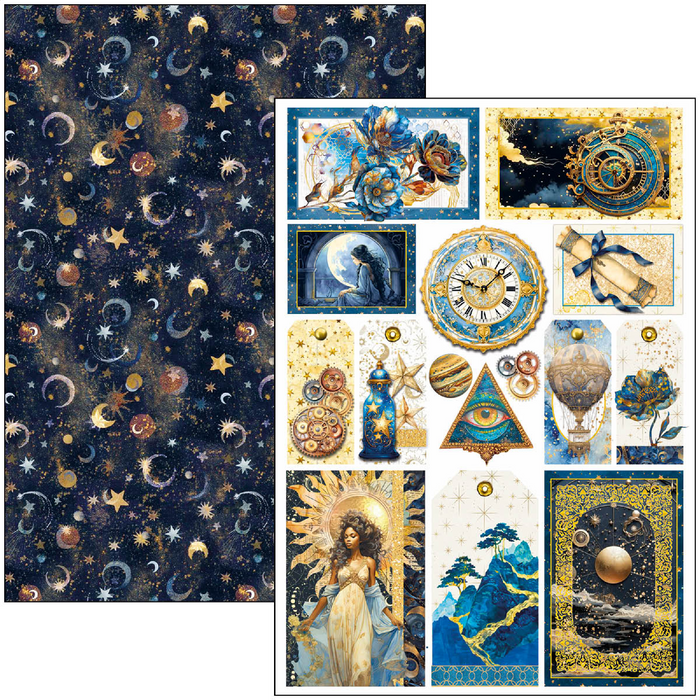 Ciao Bella Celestial A4 Scrapbooking Paper Set