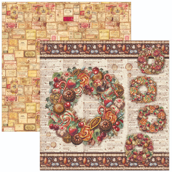 Ciao Bella Paper Chocolate Wanderlust 12" x 12" Patterns Scrapbooking Paper Set