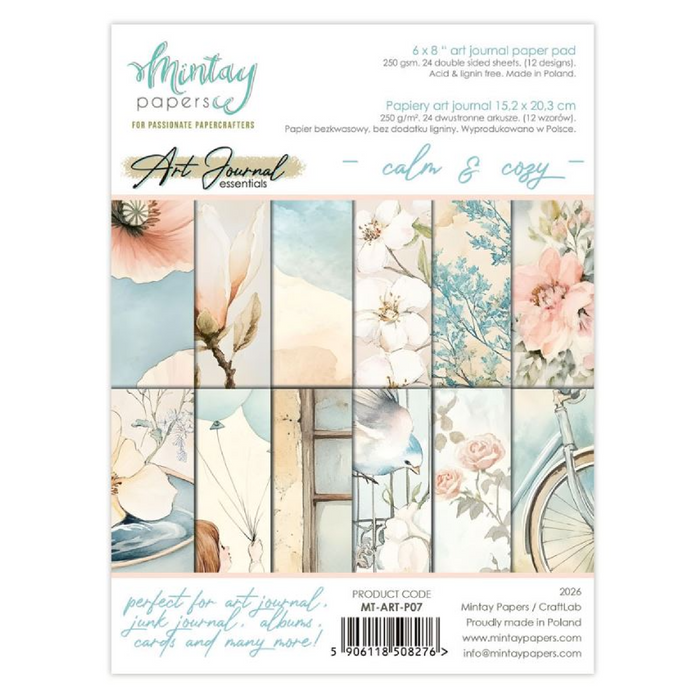 Mintay Paper Calm & Cozy 6" x"8 Art Journal Paper Pad
