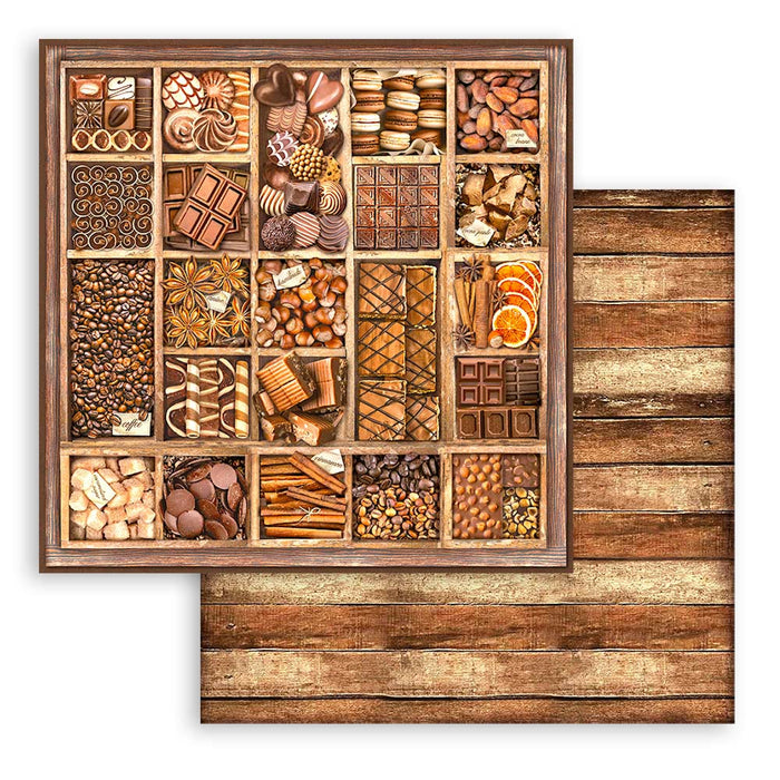 Stamperia Coffee & Chocolate 12" x 12" Scrapbooking Paper Pad
