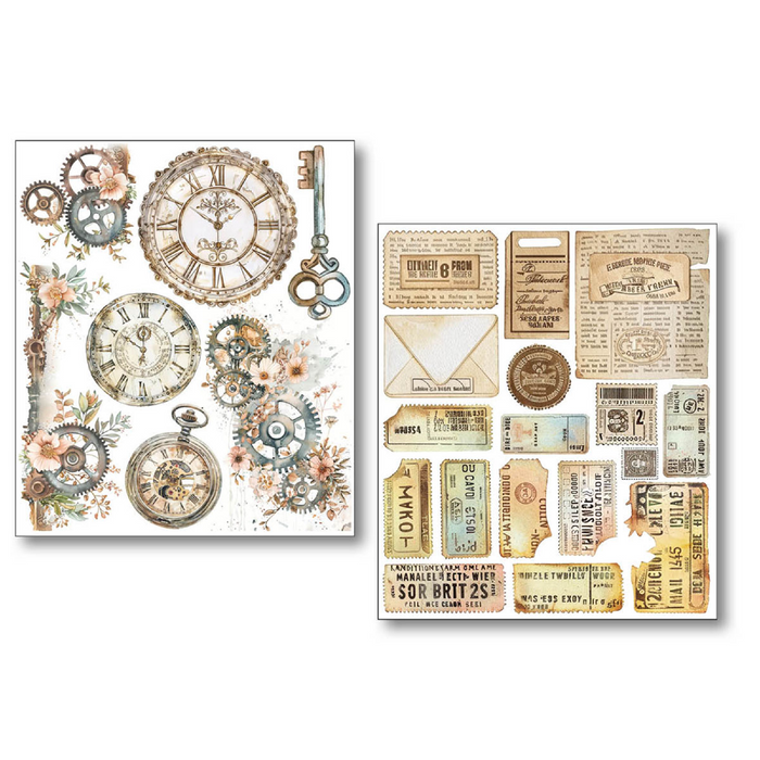Ciao Bella Paper Lost in Time Sticker Set 10pc