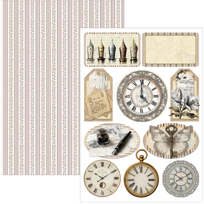 Ciao Bella Typographic A4 Scrapbooking Paper Set