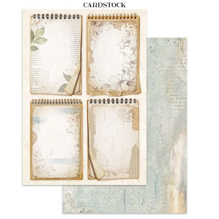 Stamperia Secret Diary Junk Journal Stickers Cut-outs Backgrounds