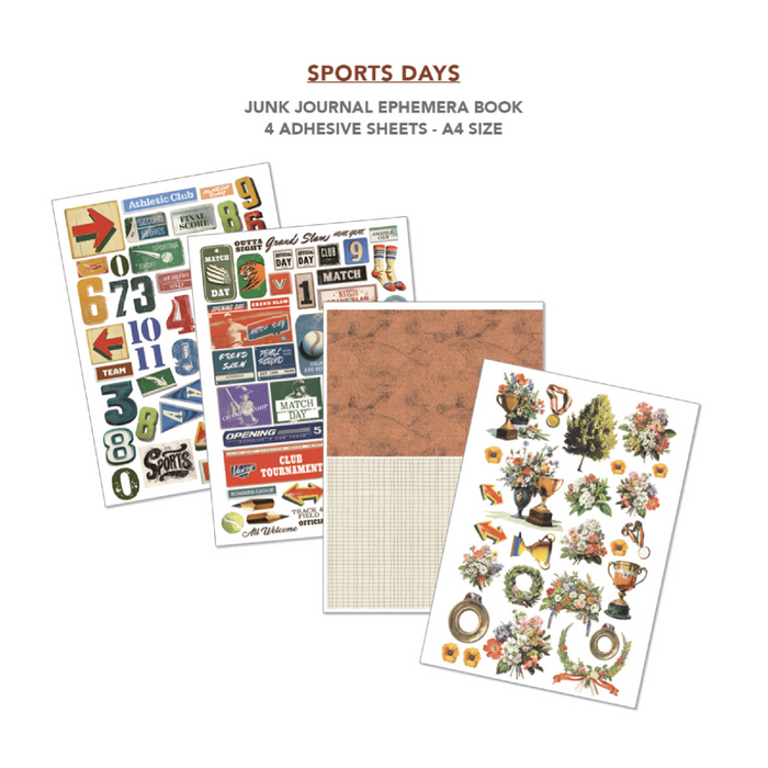 Ciao Bella Sports Days A4 Junk Journal & Ephemera Book