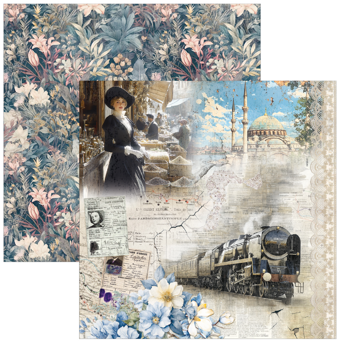 Ciao Bella Eastern Journey 8" x 8" Scrapbooking Paper Set