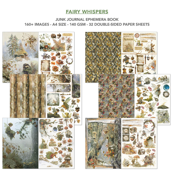 Ciao Bella Fairy Whisper A4 Junk Journal & Ephemera Book