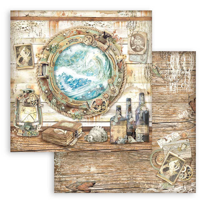 Stamperia Songs Of The Sea 8" x 8" Scrapbooking Paper Pad