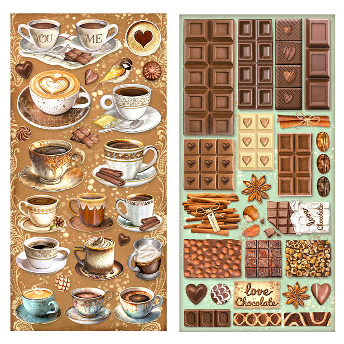 Stamperia Coffee & Chocolate 6" x 12" Collectables
