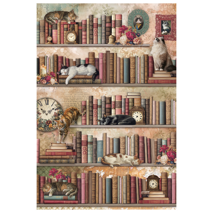 Ciao Bella Book Lovers A4 Mixed Rice Paper 4pc