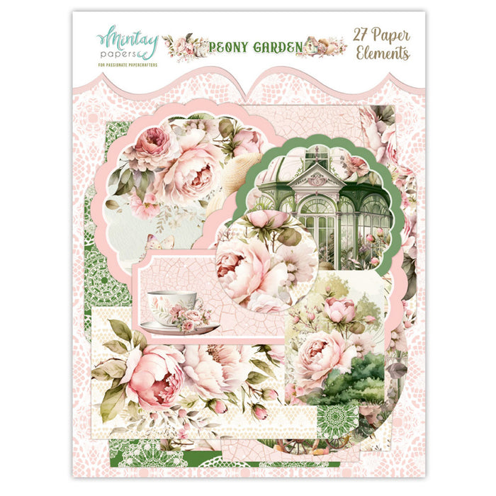 Mintay Paper Peony Garden Tags