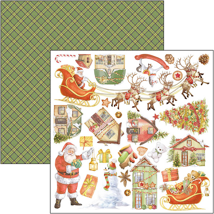 Ciao Bella Dear Santa 12" x 12" Patterns Scrapbooking Paper Set