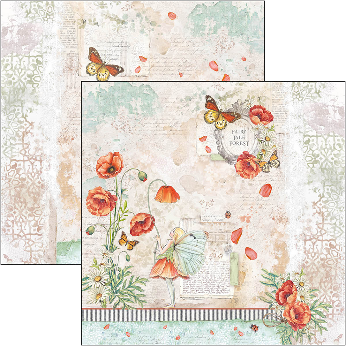 Ciao Bella Paper Enchanted Land 12" x 12" Scrapbooking Paper Set