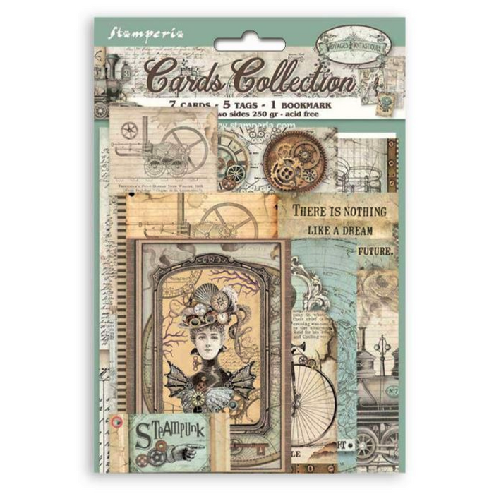 Stamperia Voyages Fantastiques Cards Collection