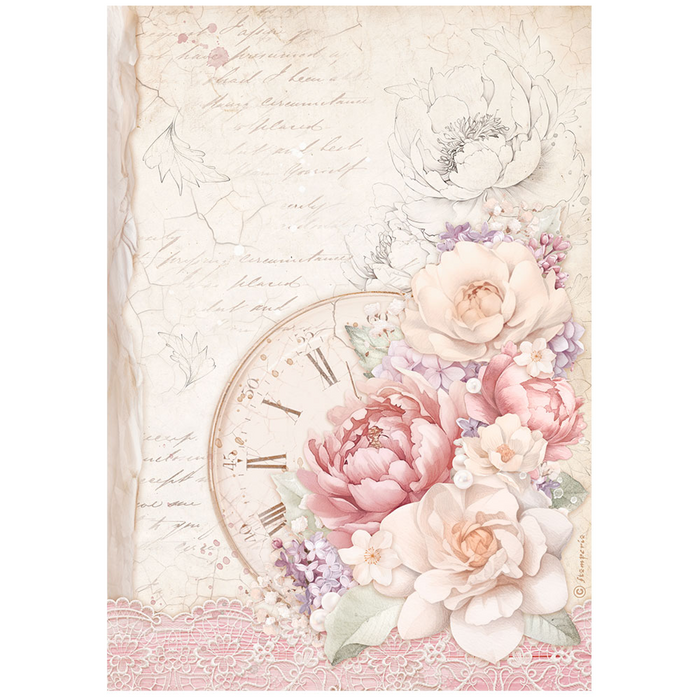 Stamperia Romance Forever A4 Rice Paper Pack
