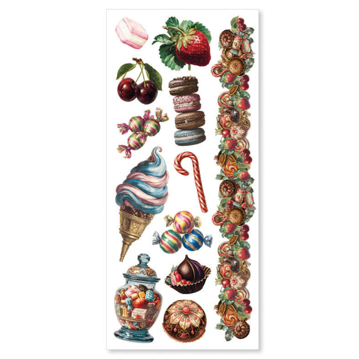 Ciao Bella Paper Chocolate Wanderlust Art Transparent Stickers 5pc