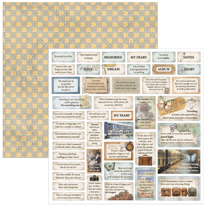 Ciao Bella Eastern Journey 12" x 12" Patterns Scrapbooking Paper Set