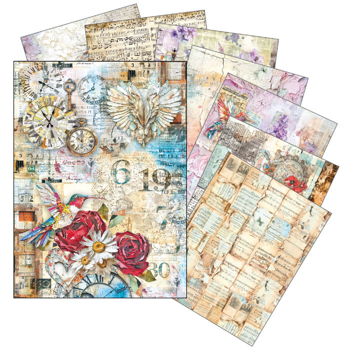 Ciao Bella Paper The Sound Of Spring A5 Mixed Rice Paper 8pc