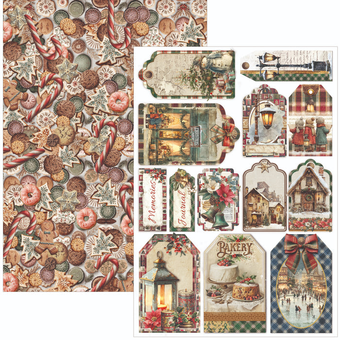 Ciao Bella Paper Merry & Bright A4 Scrapbooking Paper Set